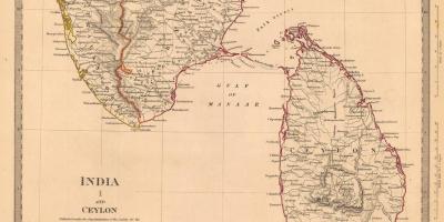 Хуучин Цейлон газрын зураг