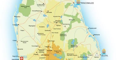 Газрын зураг, Шри Ланка портууд
