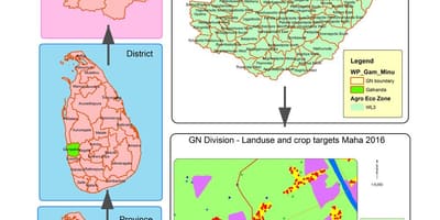 Зураг gn хэлтэс, газрын зураг, Шри-Ланка